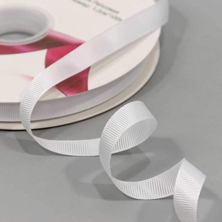 563-12/01 Лента Репсовая 1,2см*100ярд Белый 1/21 1/84 563-12/01 Лента Репсовая 1,2см*100ярд Белый 1/21 1/84