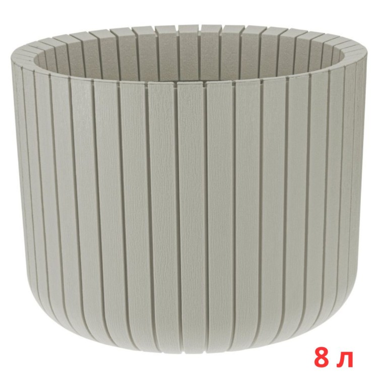 М3039/1 Кашпо ШАТО D250мм H200мм 8л белый ротанг М3039/1 Кашпо ШАТО D250мм H200мм 8л белый ротанг