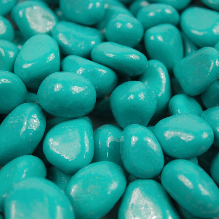 301789740A02 Галька цветная крупная бирюза (фракция 10-15 мм) вес: 760г, объем: 400мл