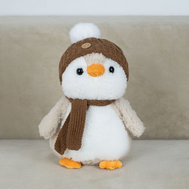 DL702528201BR Мягкая игрушка Пингвин размер 25см Коричневый