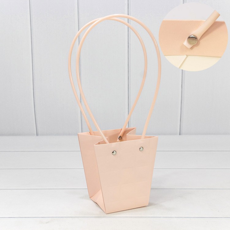 000168H/33 Пакет подарочный "Ваза для цветов" 12,5*12*8 "Квадраты" Персиковый 1/10 1/200 000168H/33 Пакет подарочный "Ваза для цветов" 12,5*12*8 "Квадраты" Персиковый 1/10 1/200