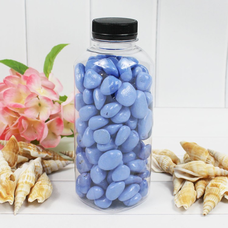 301789740A04 Галька цветная крупная голубая (фракция 10-15 мм) вес: 760г, объем: 400мл