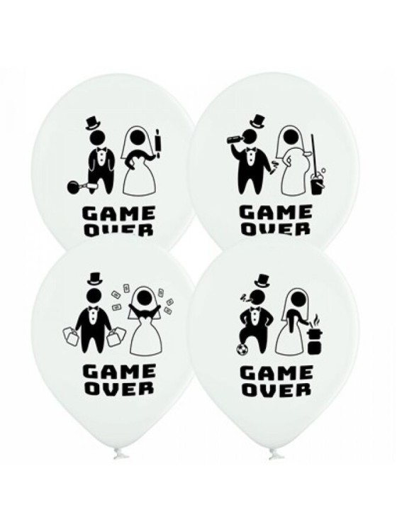 1103-2322 Bel Шар с рисунком 14" Game over 1103-2322 Bel Шар с рисунком 14" Game over