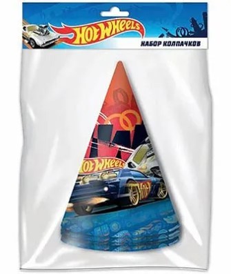 1501-5793 Набор колпачков Hot Wheels, 6 штук