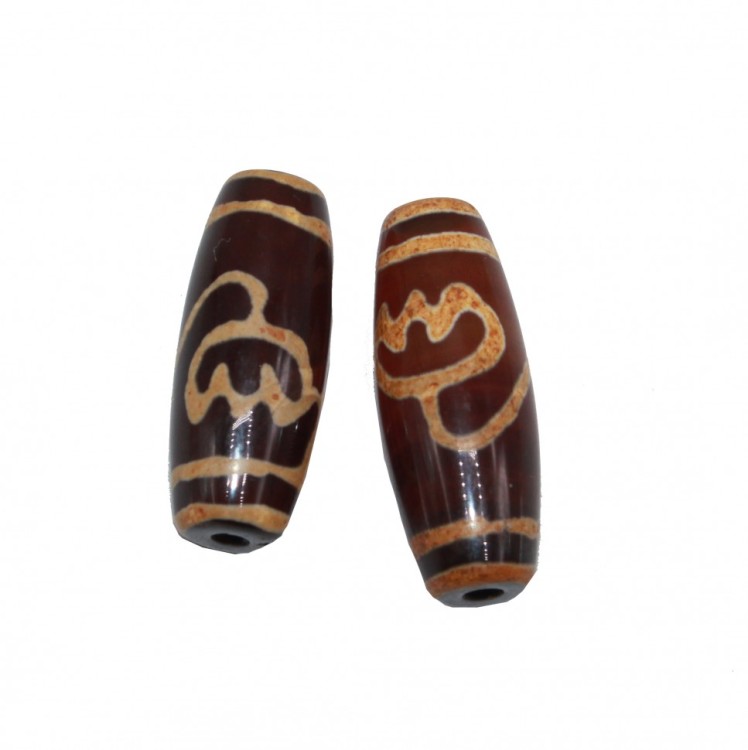 DZ-137 Бусина Дзи "Лотос" 30мм