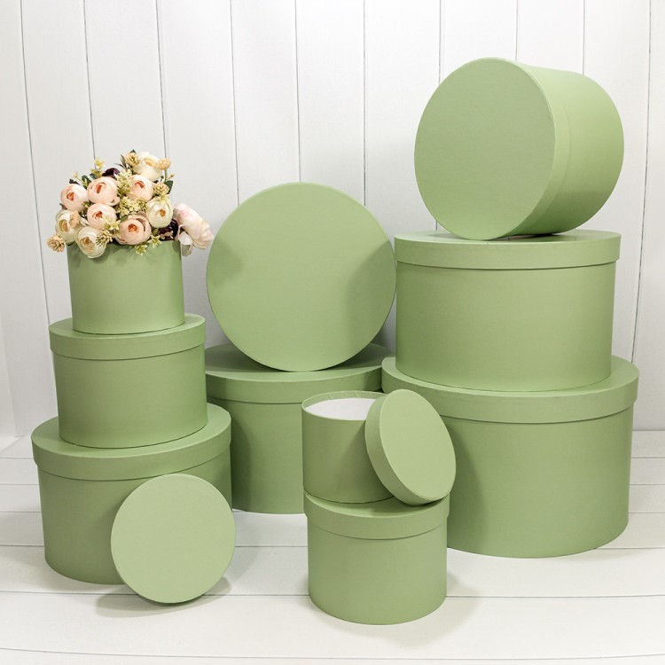 7211006/1905 Коробки Круглые Набор 1/10 42,1*25,2 Салатовый 1/2