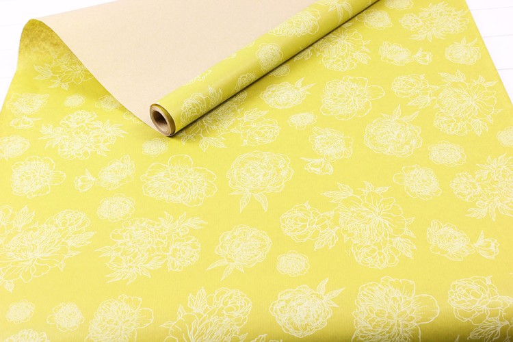 4610115504131 Крафт Бумага "Цветы" 60см*10м 40г/м, салатовый 1/1 4610115504131 Крафт Бумага "Цветы" 60см*10м 40г/м, салатовый 1/1