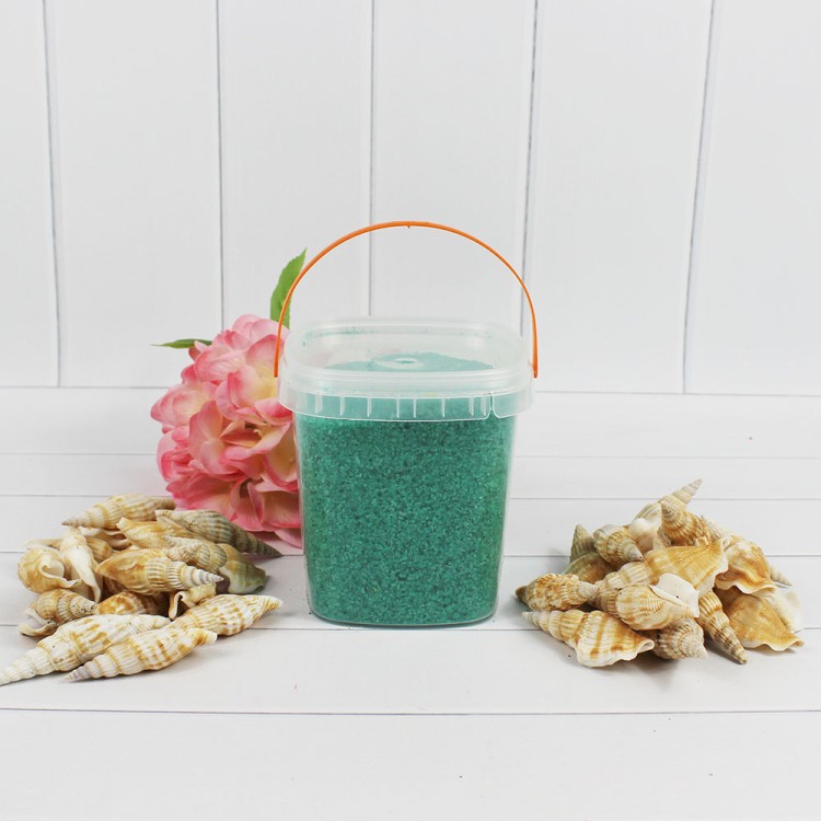 301527080907 Песок цветной изумруд (кварцевая крошка, фракция 0,5-1 мм) вес: 800г объем: 650мл