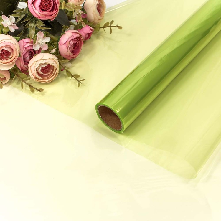 1663/14 Плёнка 0,57*10м прозрачная 40мкм Салатовый 1/30